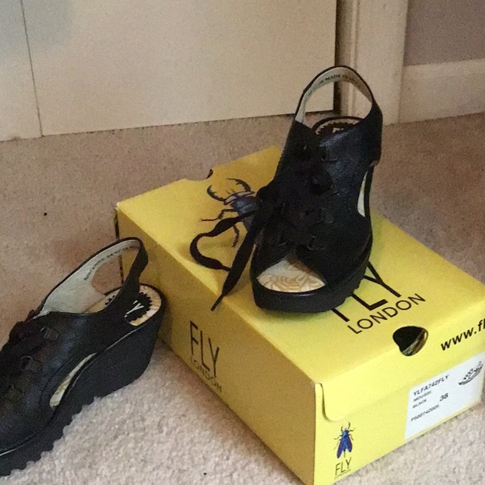 Brand new Fly London wedge sandals